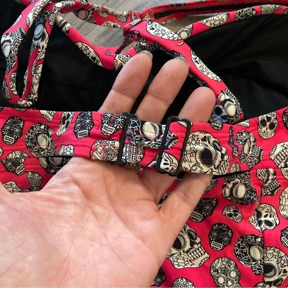 Torrid Sugar Skull Tankini Top 3X EUC - Picture 9 of 16